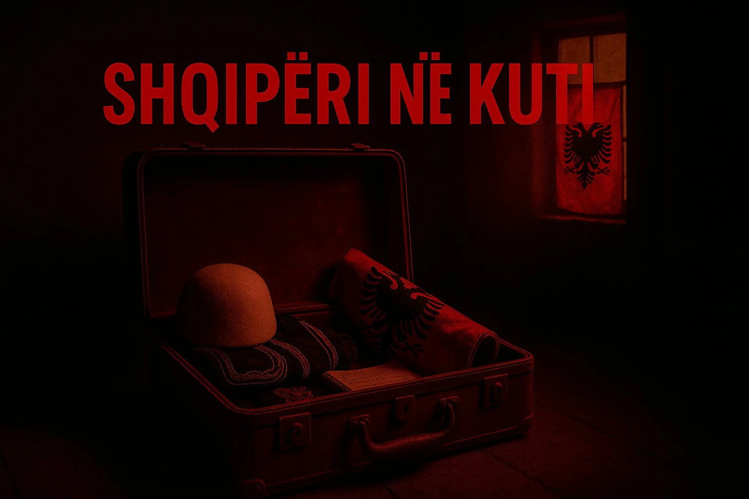 Blogbeitrag Shqiperi ne Kuti - Flaggen und Plisa in einem Koffer