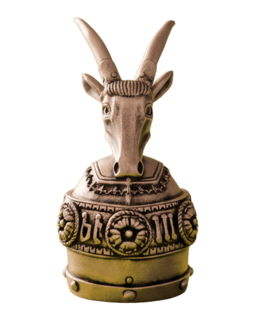 Skanderbeg Büste - Gjergj Kastrioti Helmfigur - Goldoptik - 29cm - Albanien Shop