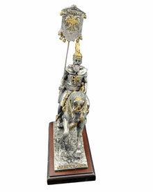 Statue équestre Skanderbeg Or/Argent