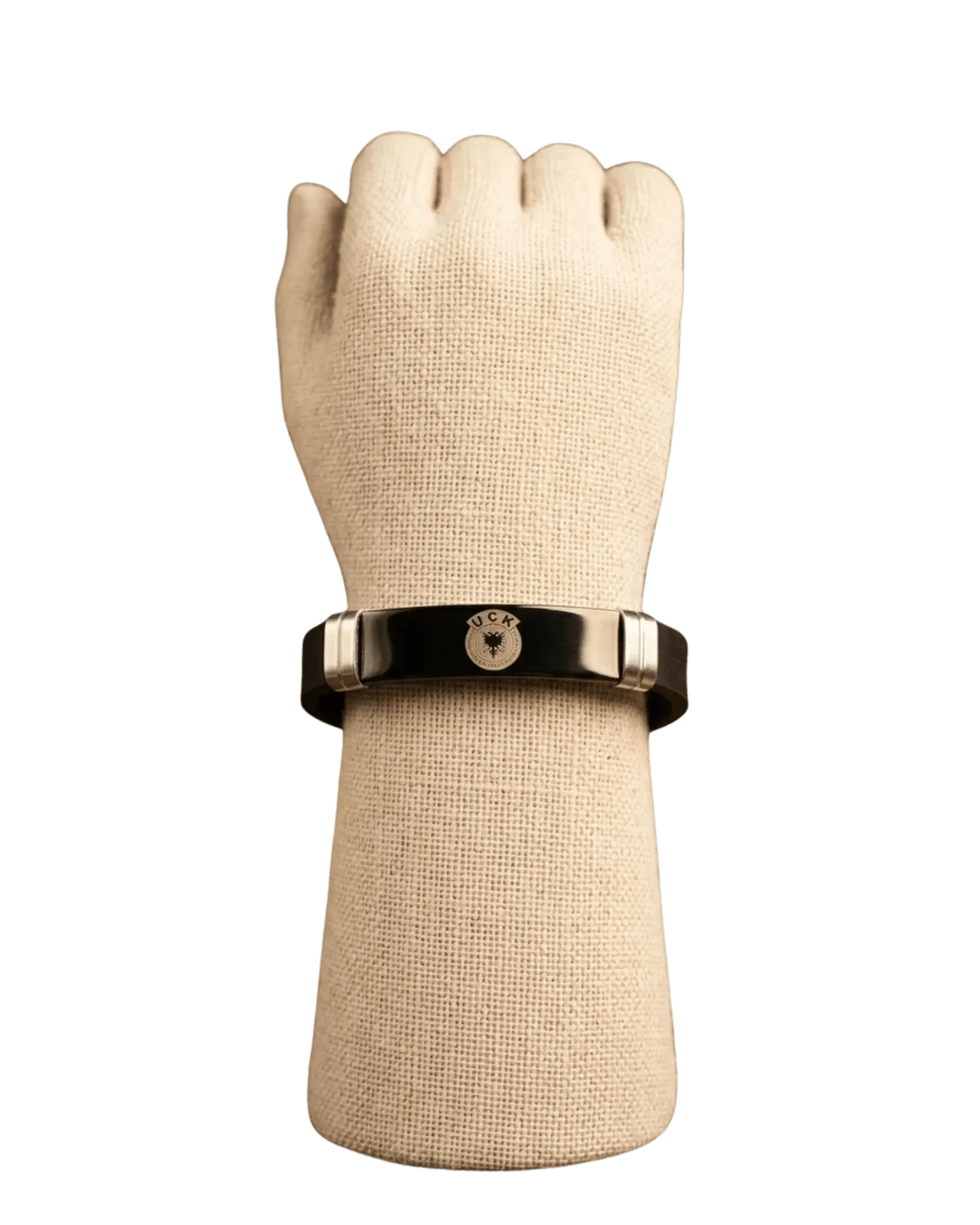 UCK Armband mit Doppeladler Emblem – Kosovo Schmuckarmband | Schwarz & Goldfarben - Albanien Shop