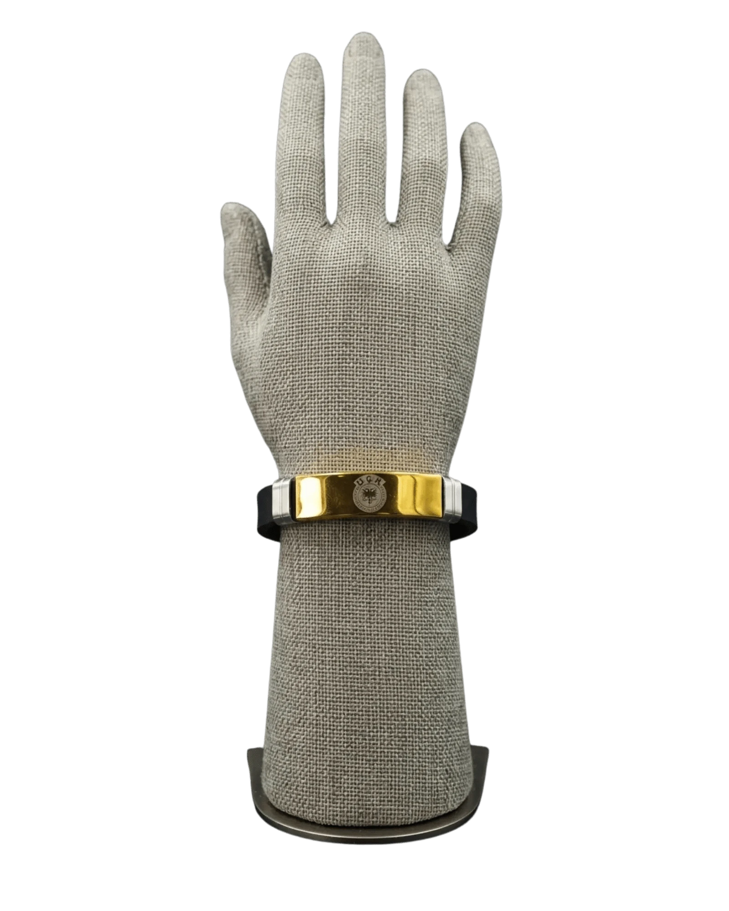 UCK Armband mit Doppeladler Emblem – Kosovo Schmuckarmband | Schwarz & Goldfarben - Albanien Shop