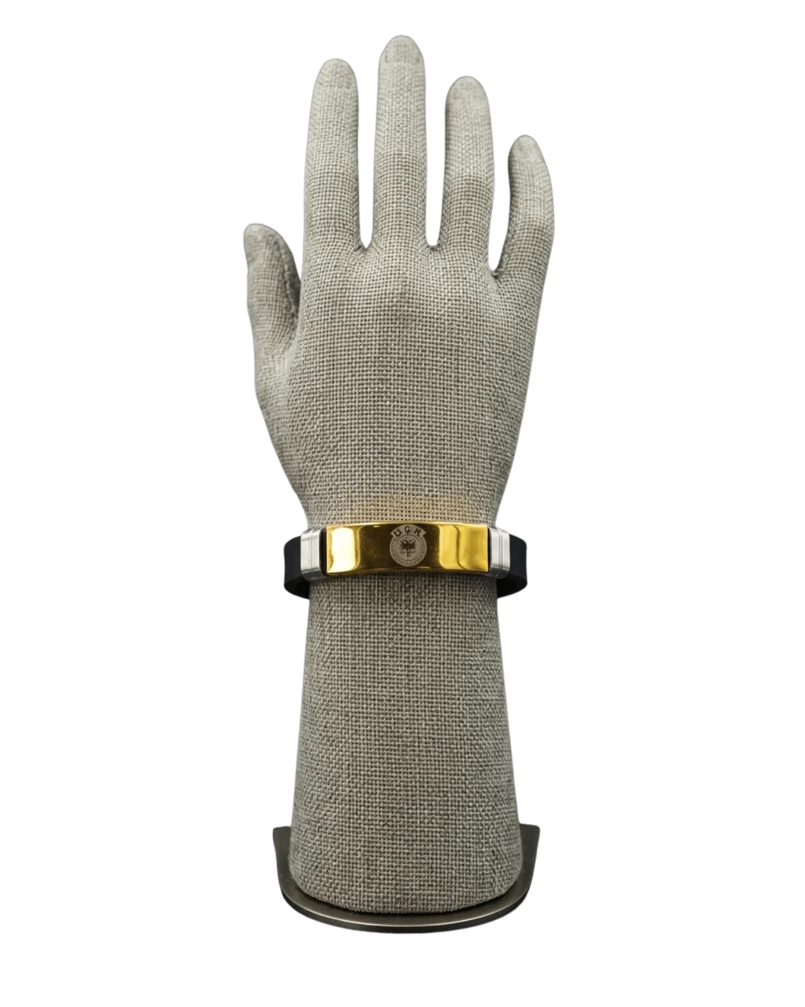 UCK Armband mit Doppeladler Emblem – Kosovo Schmuckarmband | Schwarz & Goldfarben - Albanien Shop