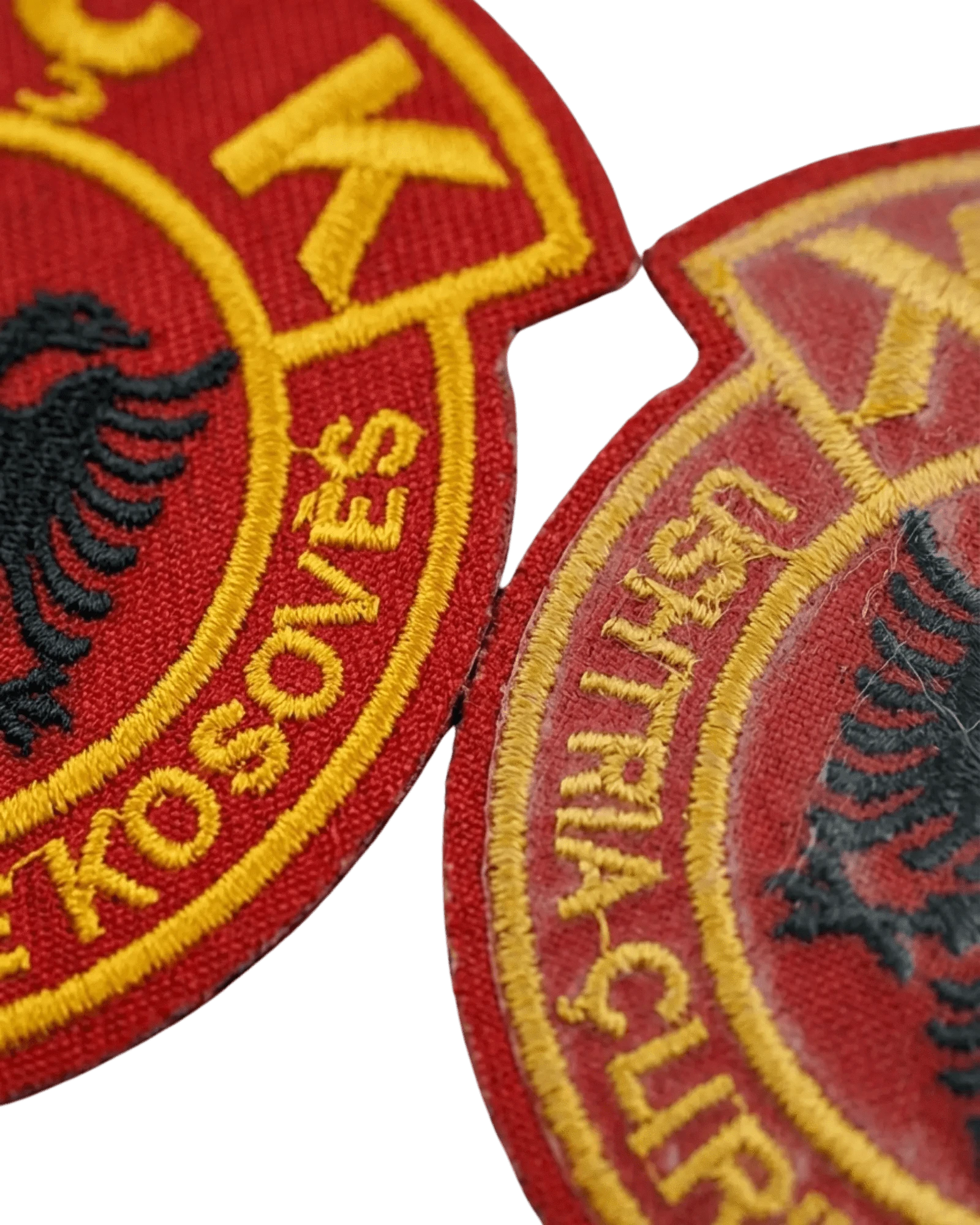 UCK Aufbuegel - Patch mit Doppeladler – Gestickter Aufnaeheer Kosovo | Rund & Wappen - Albanien Shop