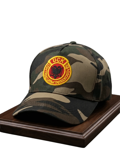 UCK Camouflage Kappe mit Doppeladler Patch – Ushtria Clirimtare e Kosoves - Albanien Shop