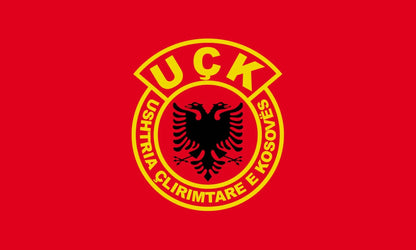 UÇK Flagge Premium 90 x 150 cm - Albanien Shop