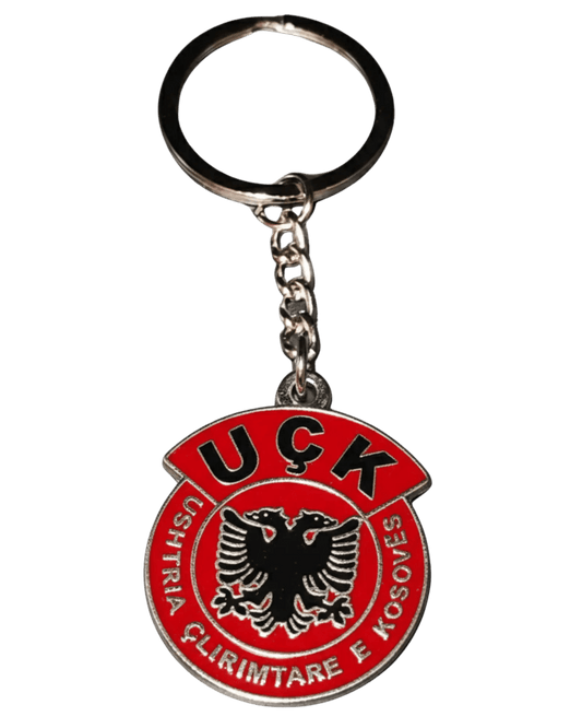 UCK Schlüsselanhänger - Albanischer Adler - Ushtria Çlirimtare e Kosovës - Premium Metall Anhänger - Albanien Shop