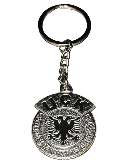 UCK Schlüsselanhänger - Albanischer Adler - Ushtria Çlirimtare e Kosovës - Premium Metall Anhänger - Albanien Shop